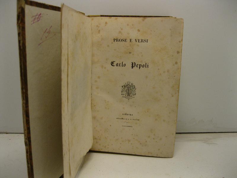 Prose e versi